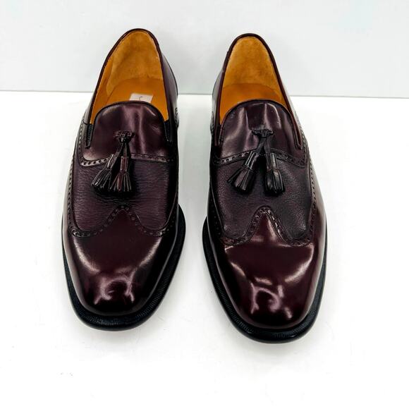 Mezlan men’s handmade in Italy men’s tassel slip-on dress loafers shoes main image 11